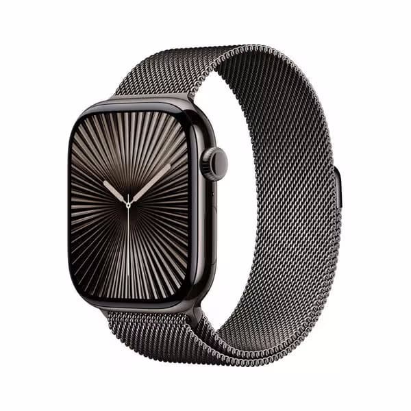 Apple Watch Series 10 GPS + Cellular, 46mm, Slate Titanium / Slate Milanese Loop S/M