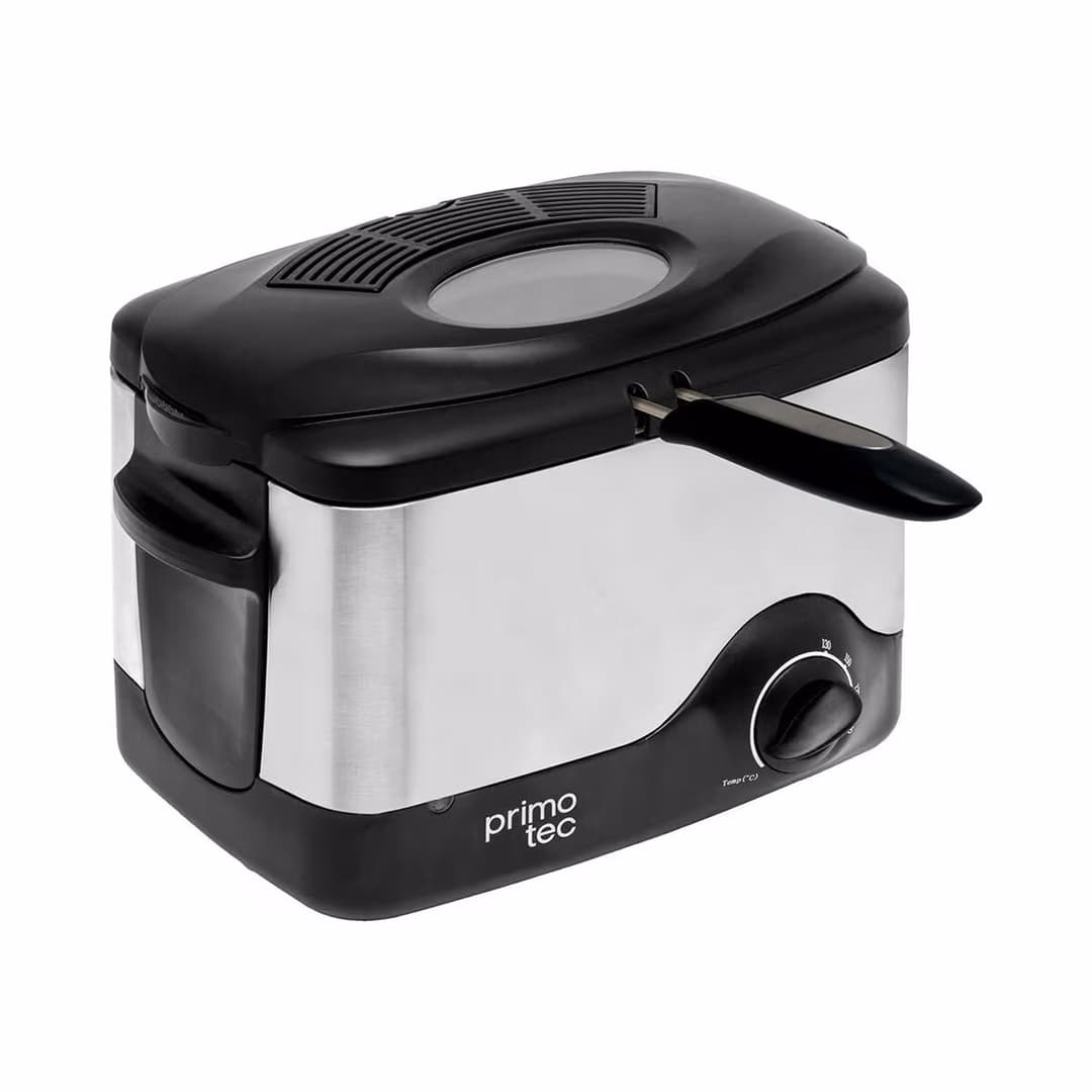 Primotec Fry Power Mini Fritteuse – Airfryer - Friteuse – schwarz / grau