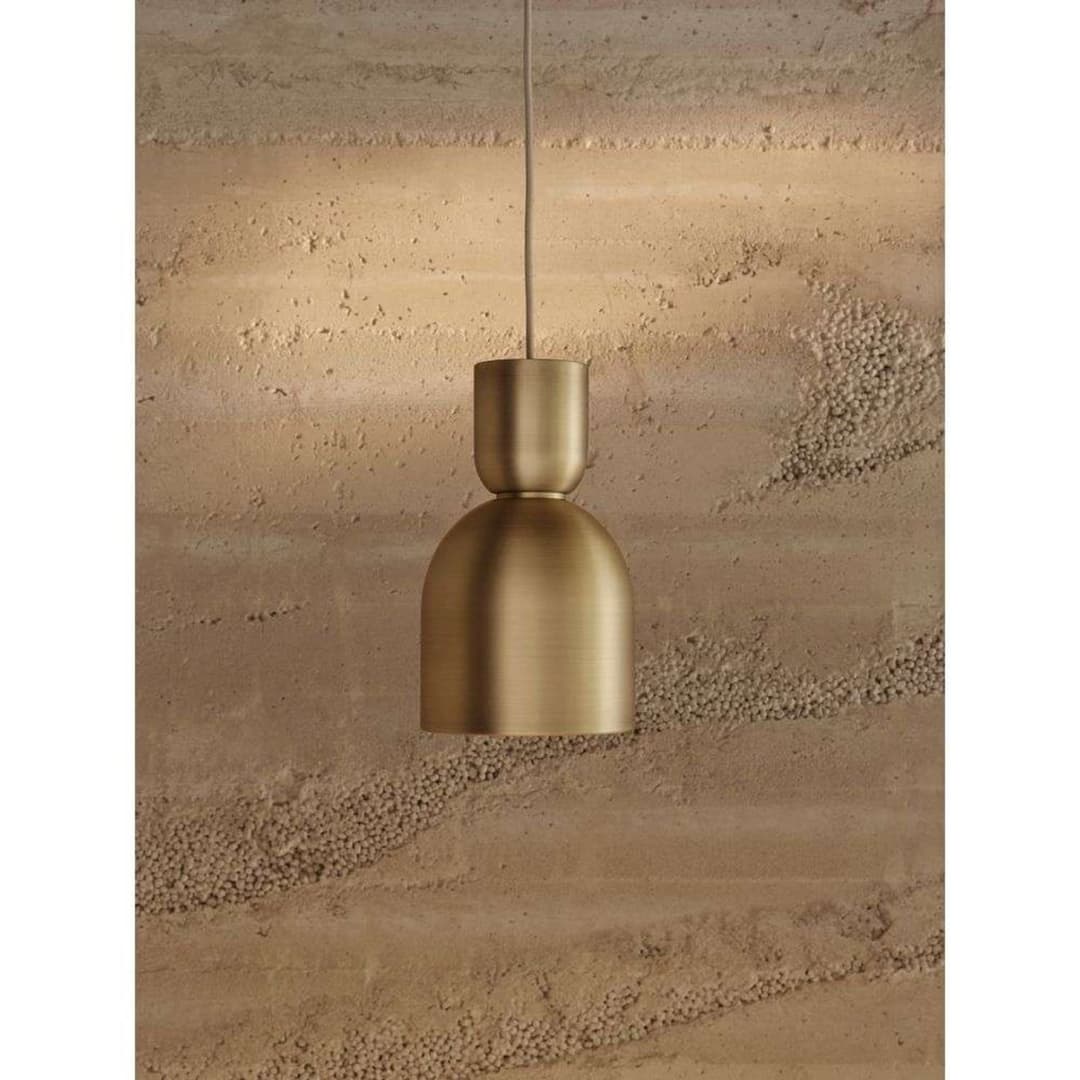 Collect 2 Pendelleuchte Bell Messing - Ferm Living - Wohnzimmer - Metall