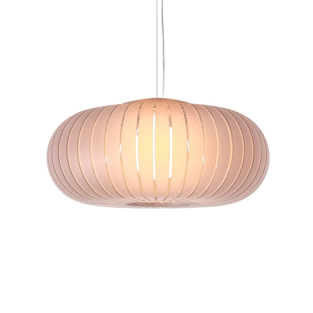Hängeleuchte Teresa Frozen, rosa, Ø 50 cm, E27 - Kartell - Wohnzimmer - Design - Kunststoff - Einflammig
