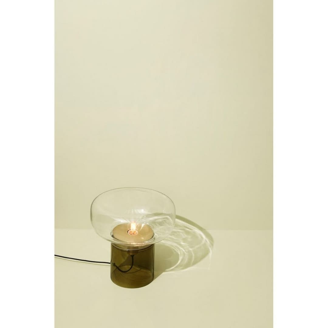 Crave Tischleuchte Clear/Dark Green - Hübsch - Wohnzimmer - Glas