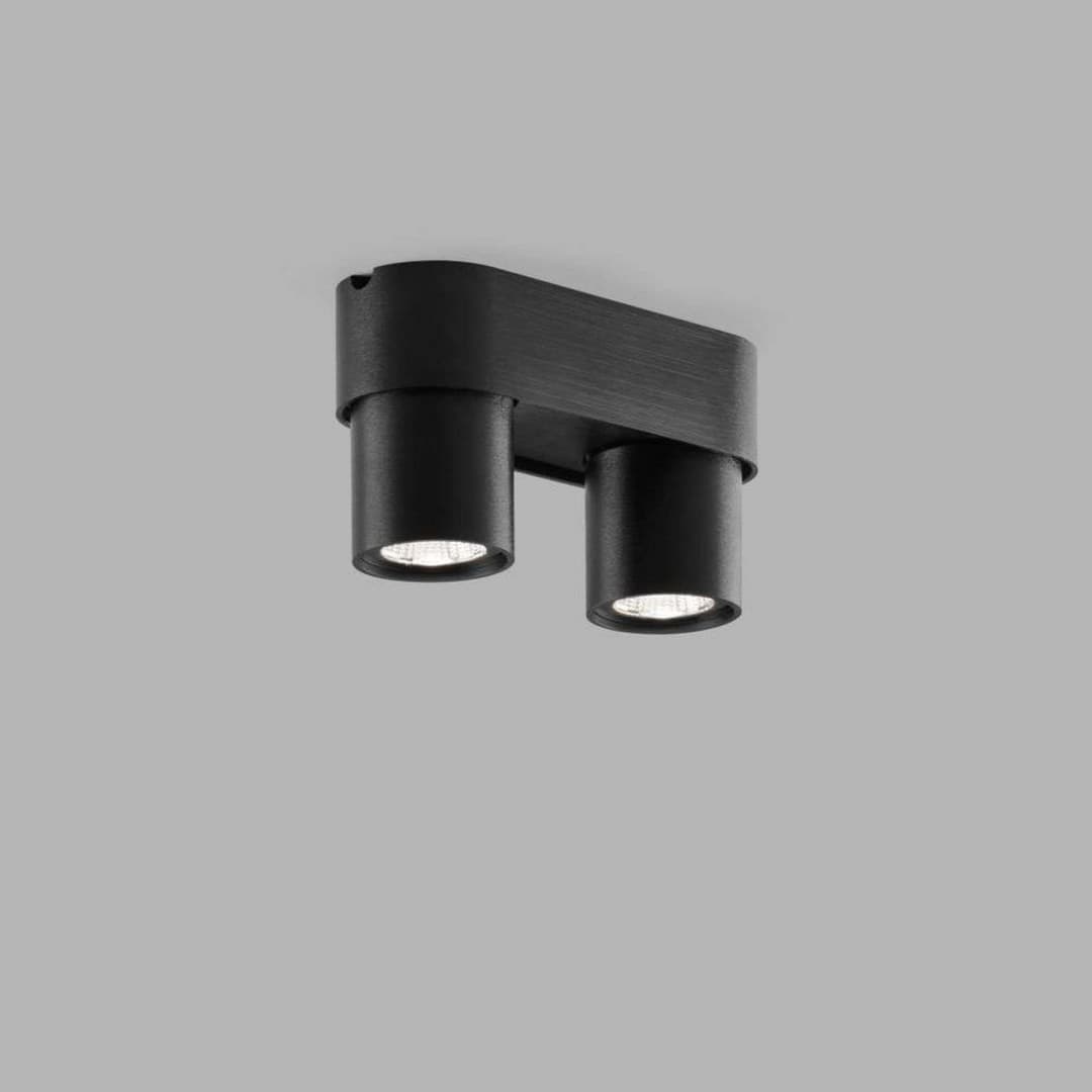 Aura C2 Deckenleuchte 2700/3000K Carbon Black - LIGHT-POINT - Wohnzimmer - Aluminium