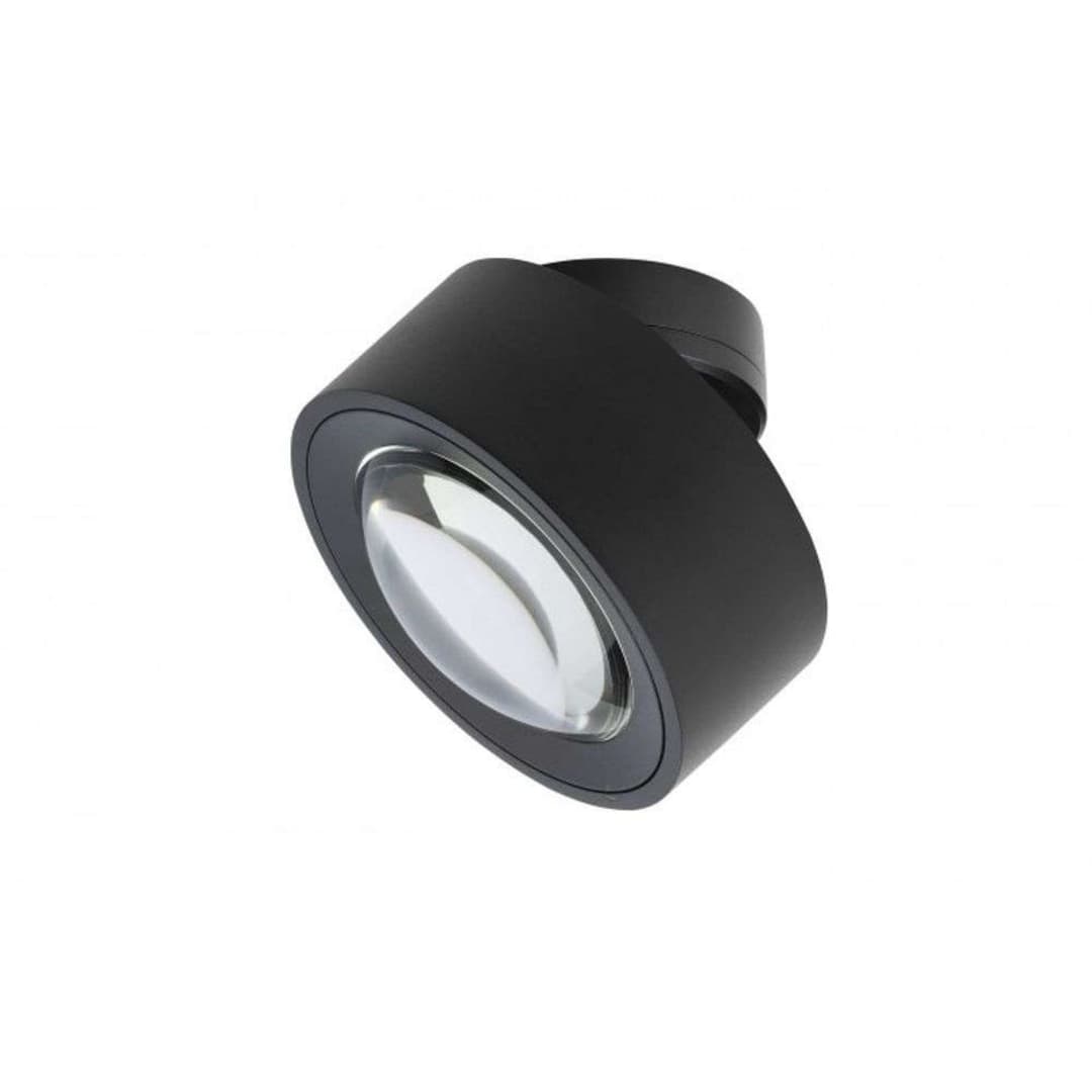 Easy Lens W120 Deckenspot, DTW, schwarz - Antidark - Wohnzimmer - Aluminium