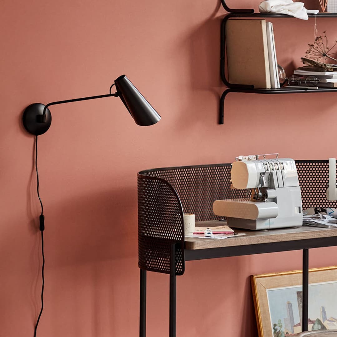 Birdy Wandleuchte Schwarz - Northern - Wohnzimmer - Design - Metall - Einflammig