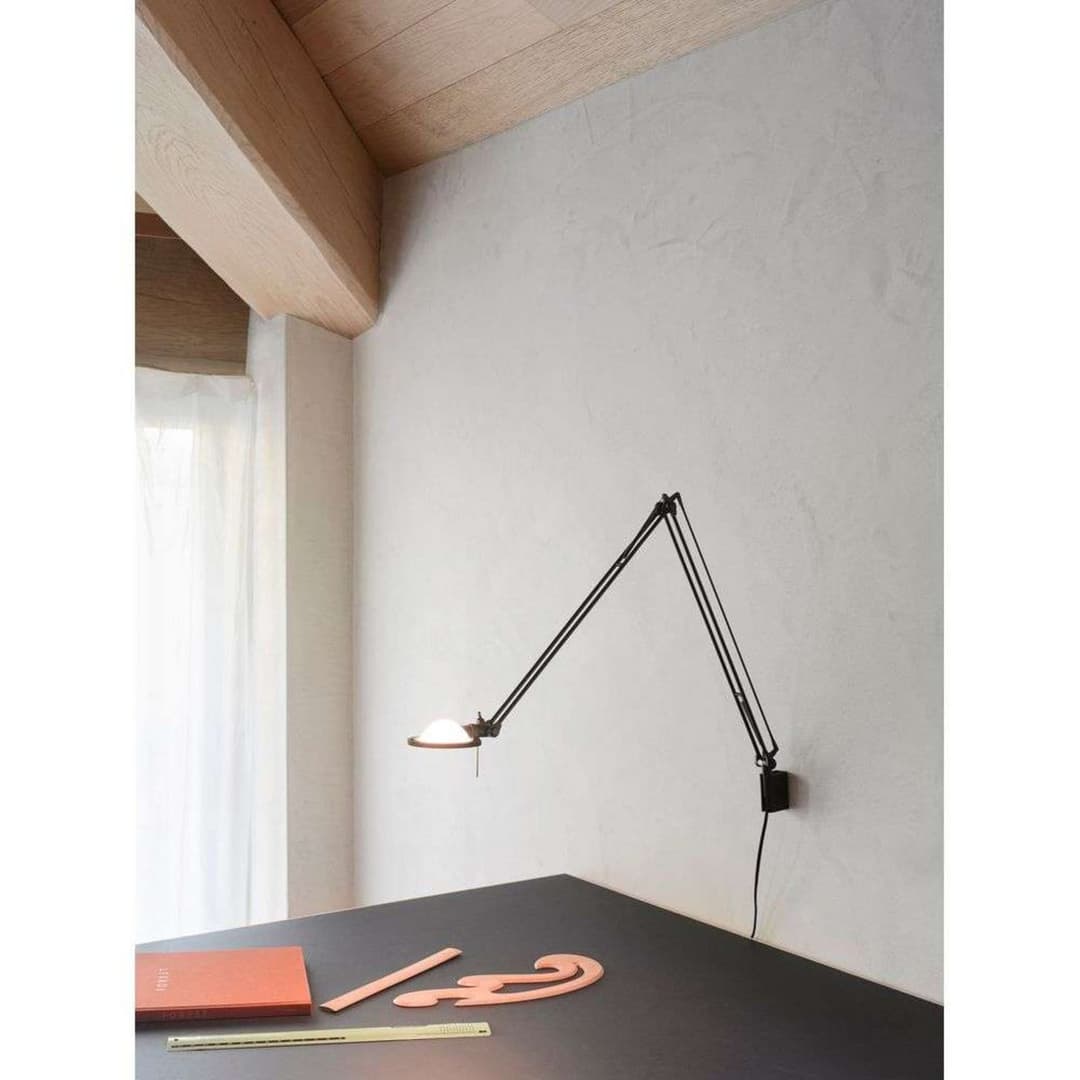 Berenice Wandleuchte 45x45 Gelb/Schwarz - Luceplan - Wohnzimmer - Metall