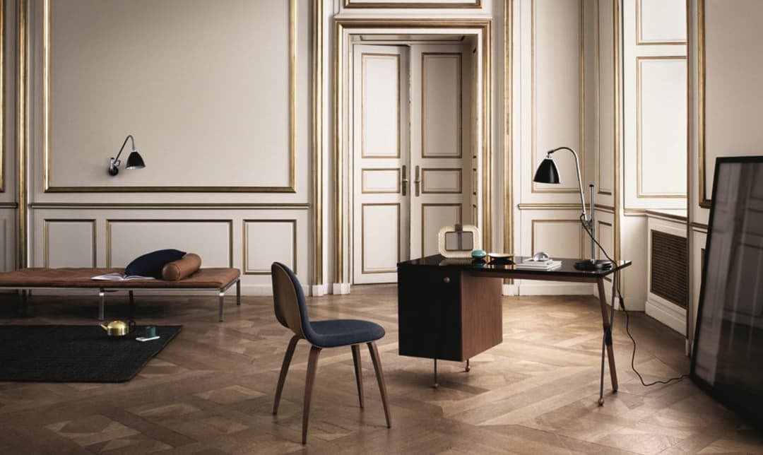 Bestlite BL1 Tischleuchte Ø16 Messing/Grau - GUBI - Wohnzimmer - Metall