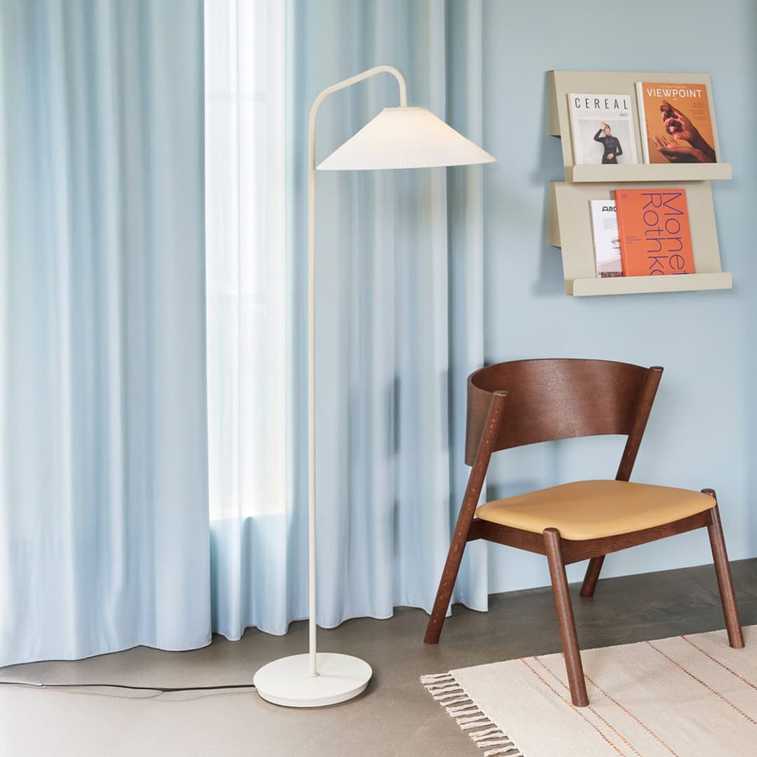 Solid Stehleuchte Sand - Hübsch - Wohnzimmer - Design - Metall - Einflammig