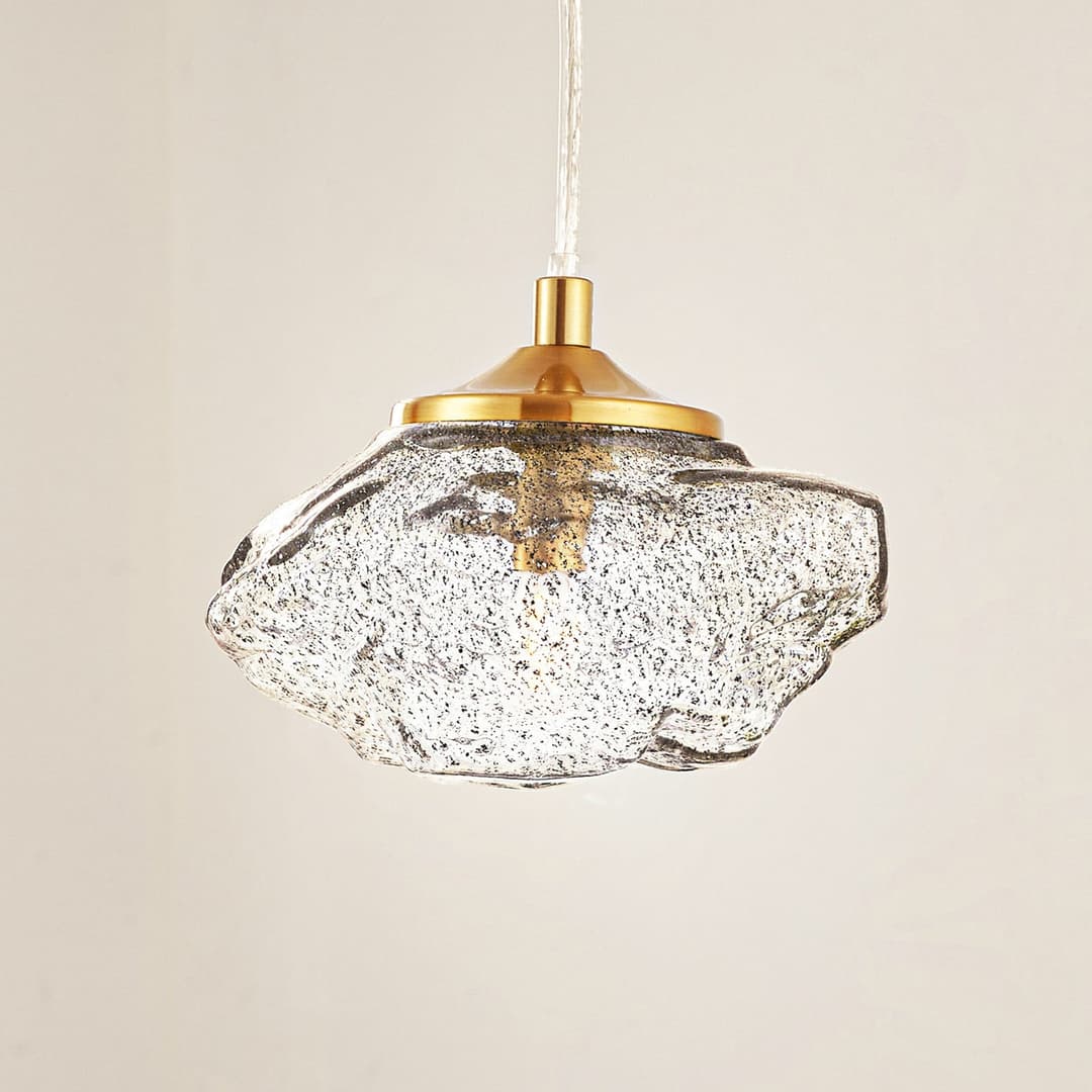Piatra Pendelleuchte Rauch/Messing - Lindby - Wohnzimmer - Modern - Glas - Einflammig