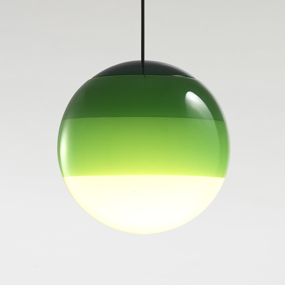 Dipping Light LED-Hängelampe Ø 30 cm grün - MARSET - Wohnzimmer - Design - Glas - Kugel