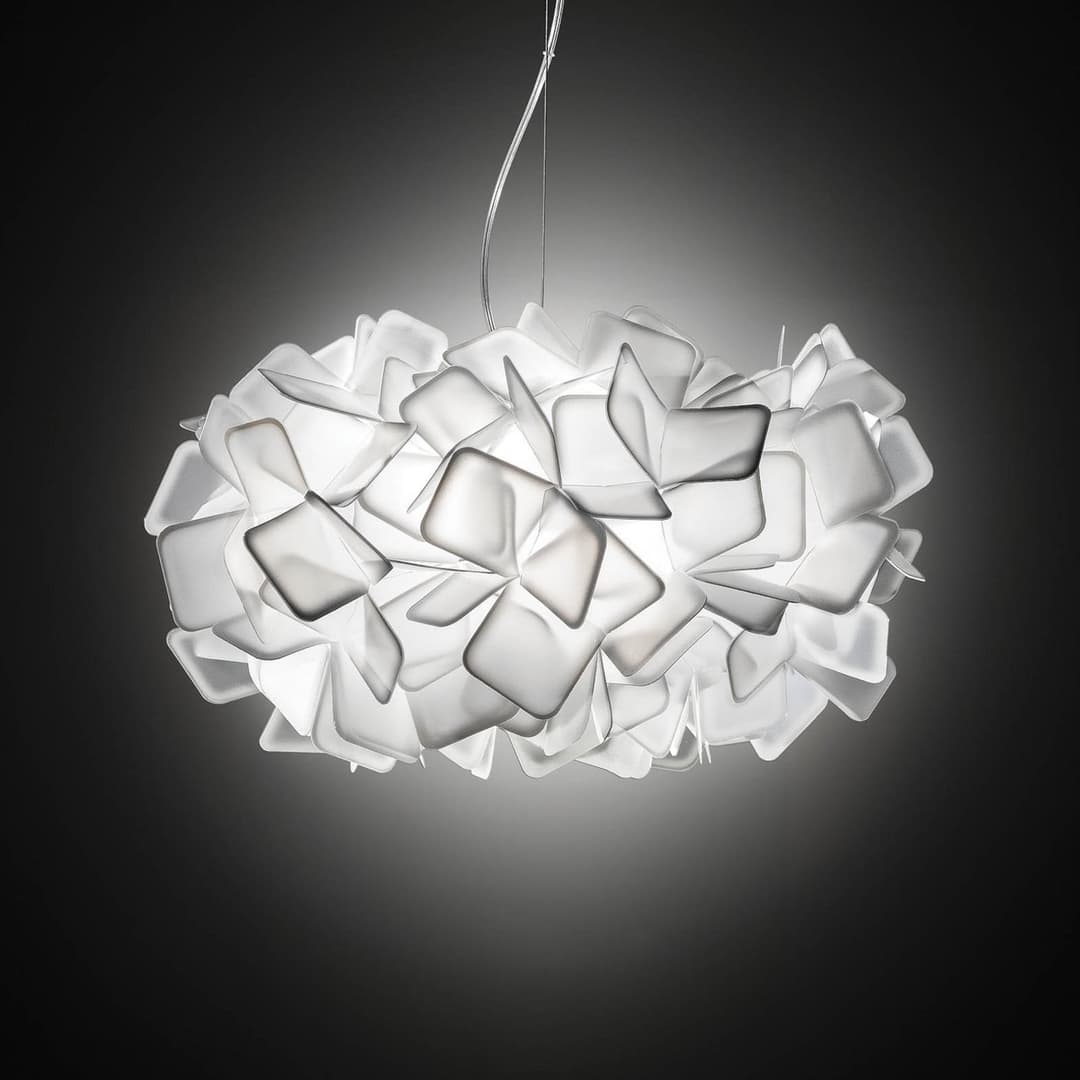 Clizia Pendelleuchte Weiß - SLAMP - Wohnzimmer - Design - Kunststoff - Mehrflammig