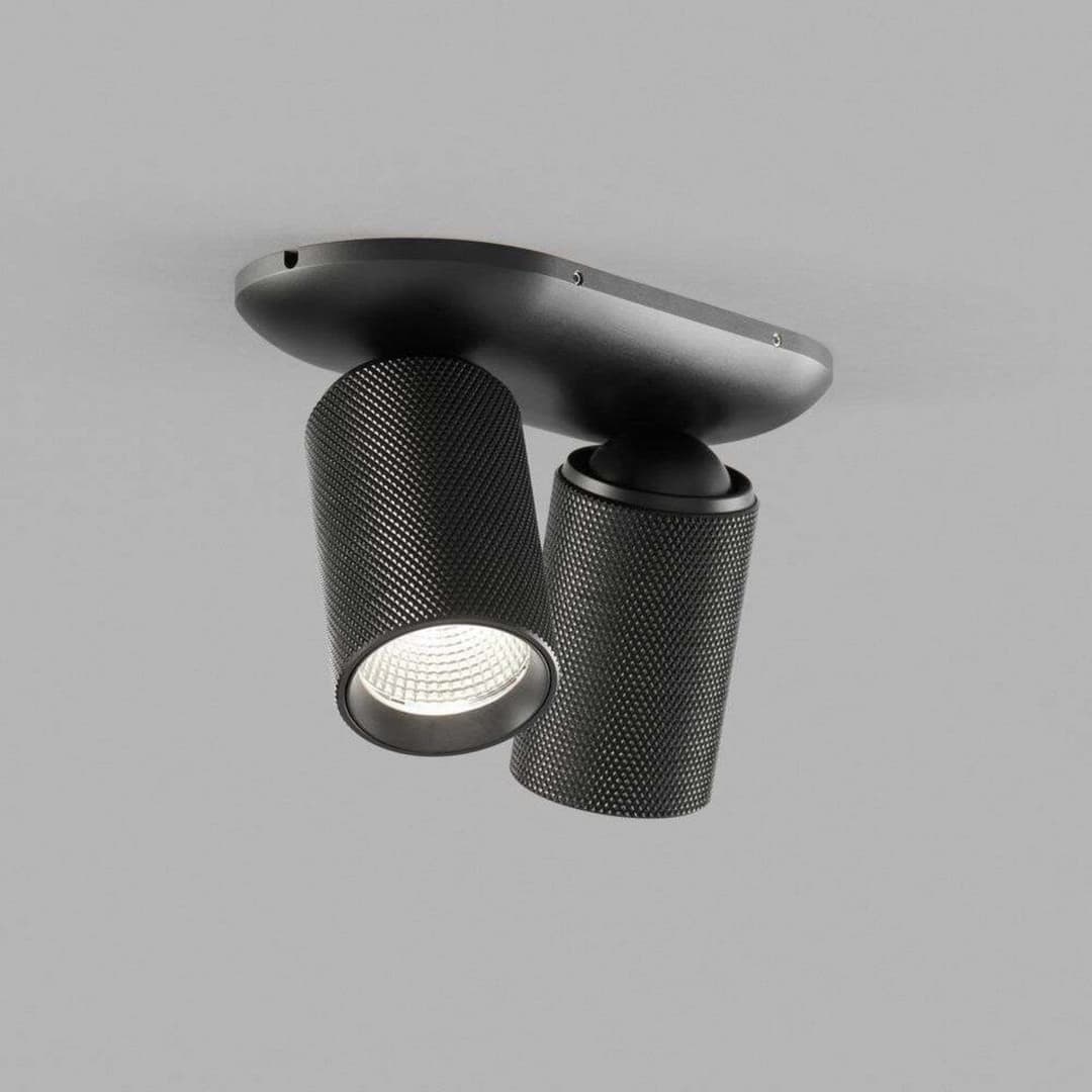 Raw 2 Deckenleuchte 3000K Carbon Black - LIGHT-POINT - Wohnzimmer - Aluminium