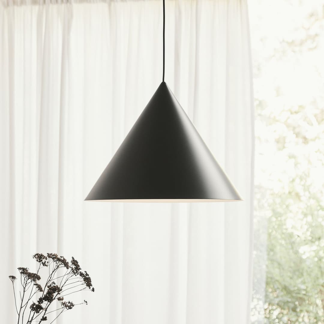 Benjamin Pendelleuchte Ø46 Matt Black - Frandsen - Wohnzimmer - Design - Metall - Einflammig