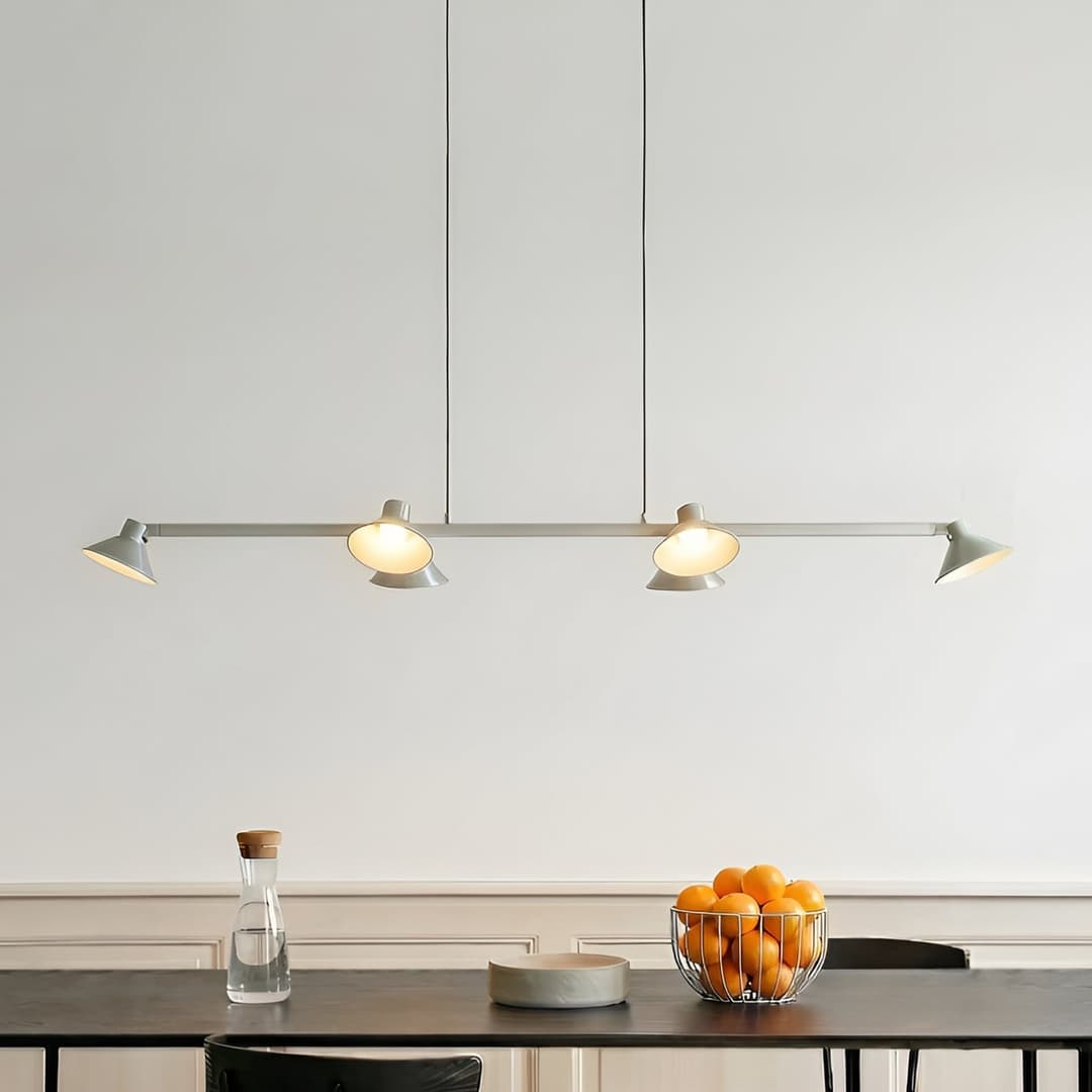 Steve LED-Hängelampe, alu, 113 cm, 6-flg., dimmbar - Lucande - Esszimmer - Modern - Metall - Mehrflammig