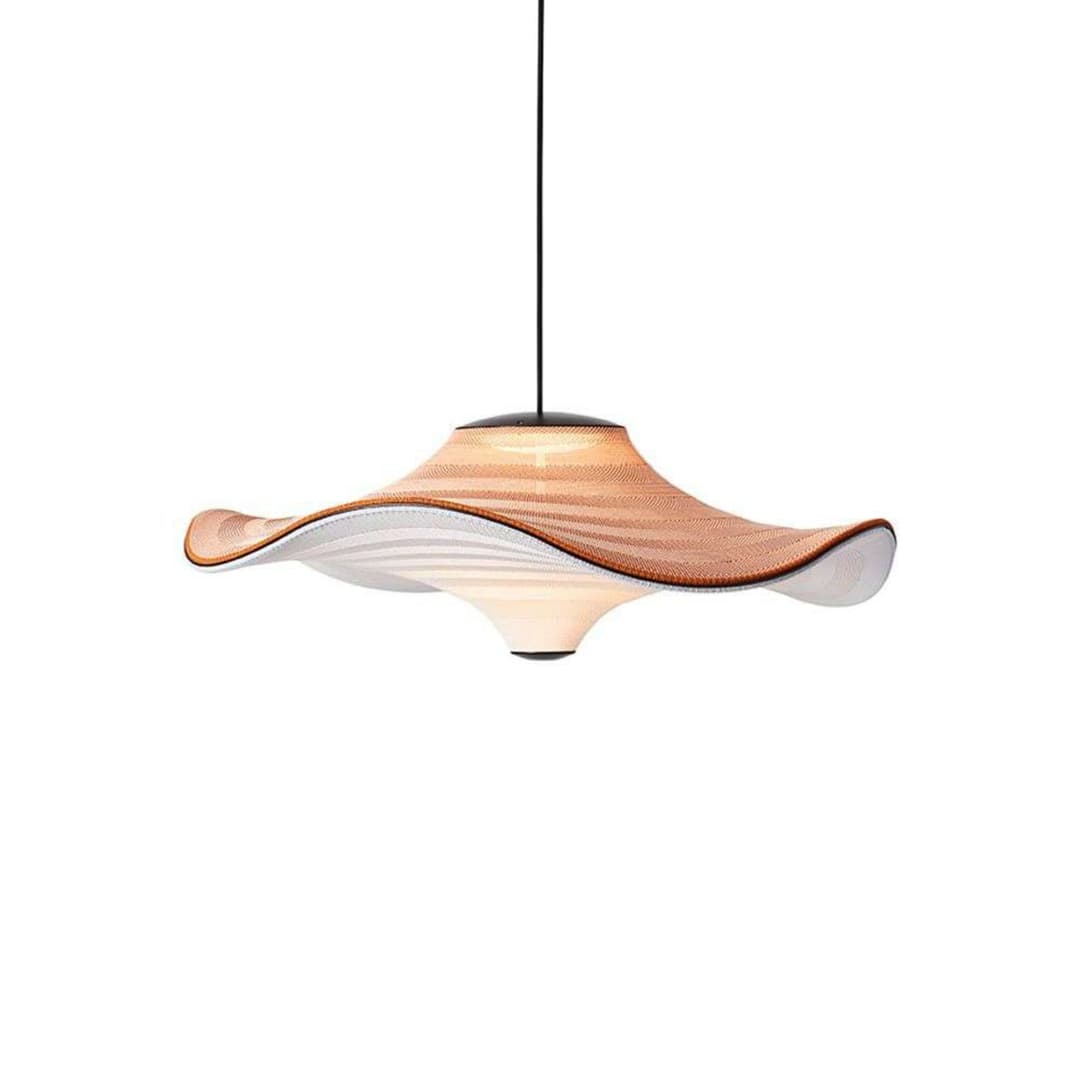 LED-Pendelleuchte Flying Terracotta Ø 78 cm - Made By Hand - Schlafzimmer - Stoff / Textil