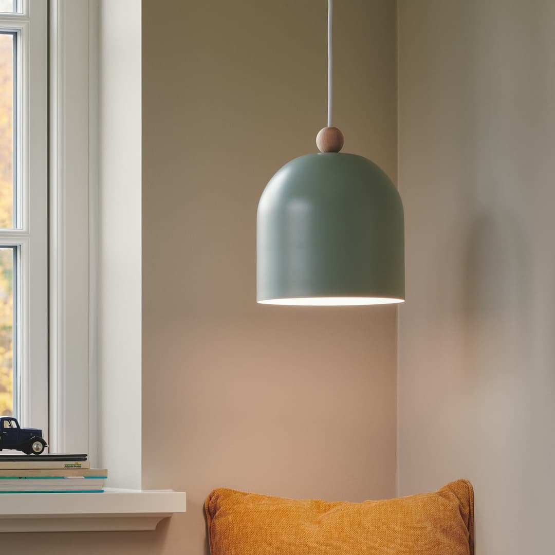 Gaston Pendelleuchte Dusty Green - Nordlux - Kinderzimmer - Skandinavisch - Metall - Einflammig