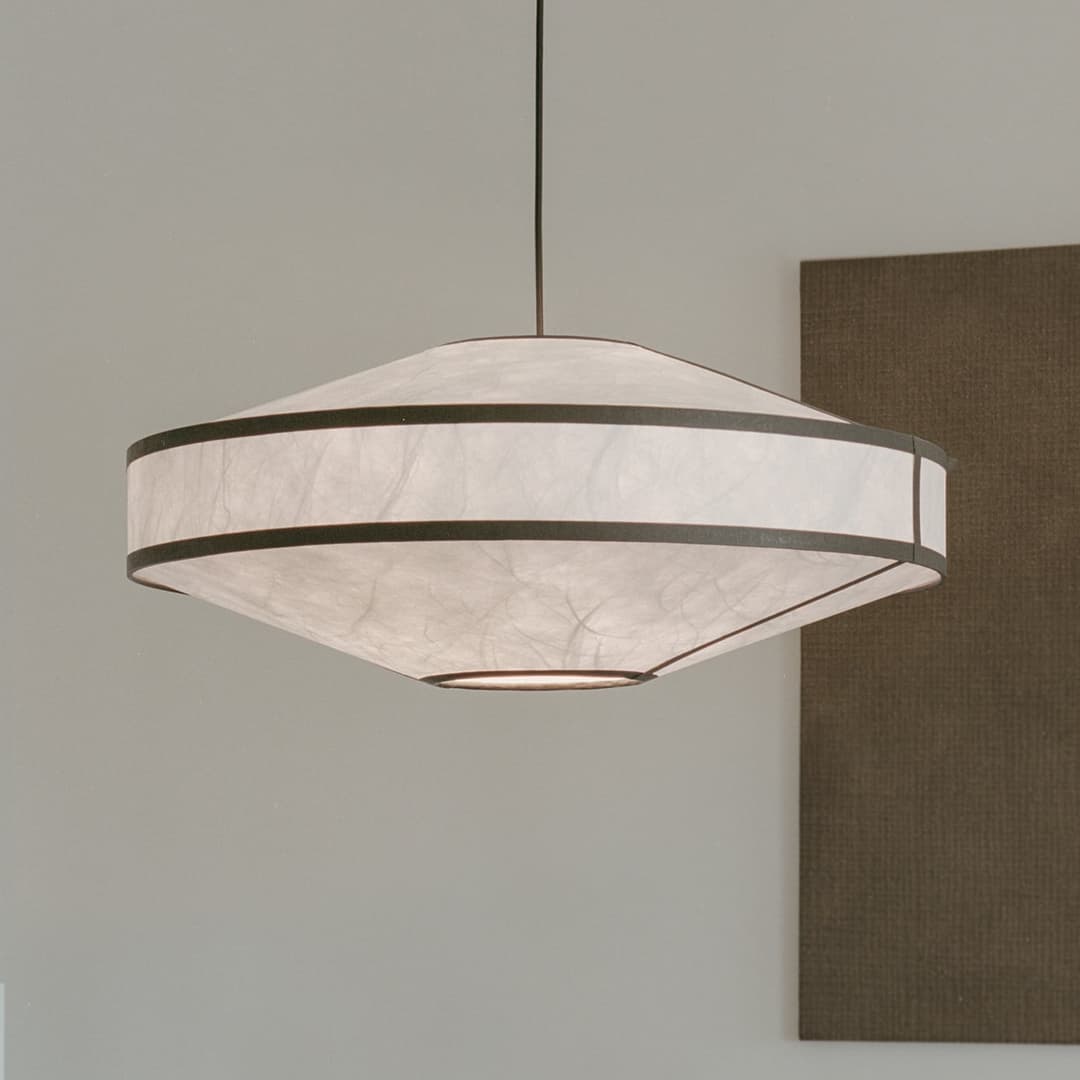 Kite 3B Pendelleuchte Ø75 Weiß/Schwarz - New Works - Wohnzimmer - Design - Kunststoff - Mehrflammig