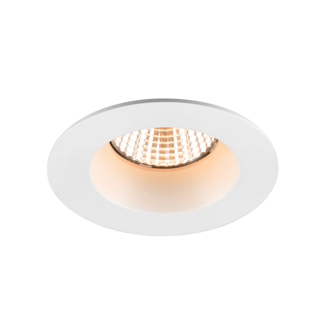 New Tria LED-Deckeneinbaustrahler, rund, weiß, IP65, 2.700 K, 38° - SLV - Badezimmer - Aluminium - Einflammig