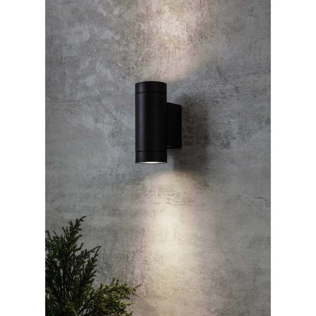 Pipe 2 Außenwandleuchte IP44 Black - Markslöjd - Terrasse - Metall