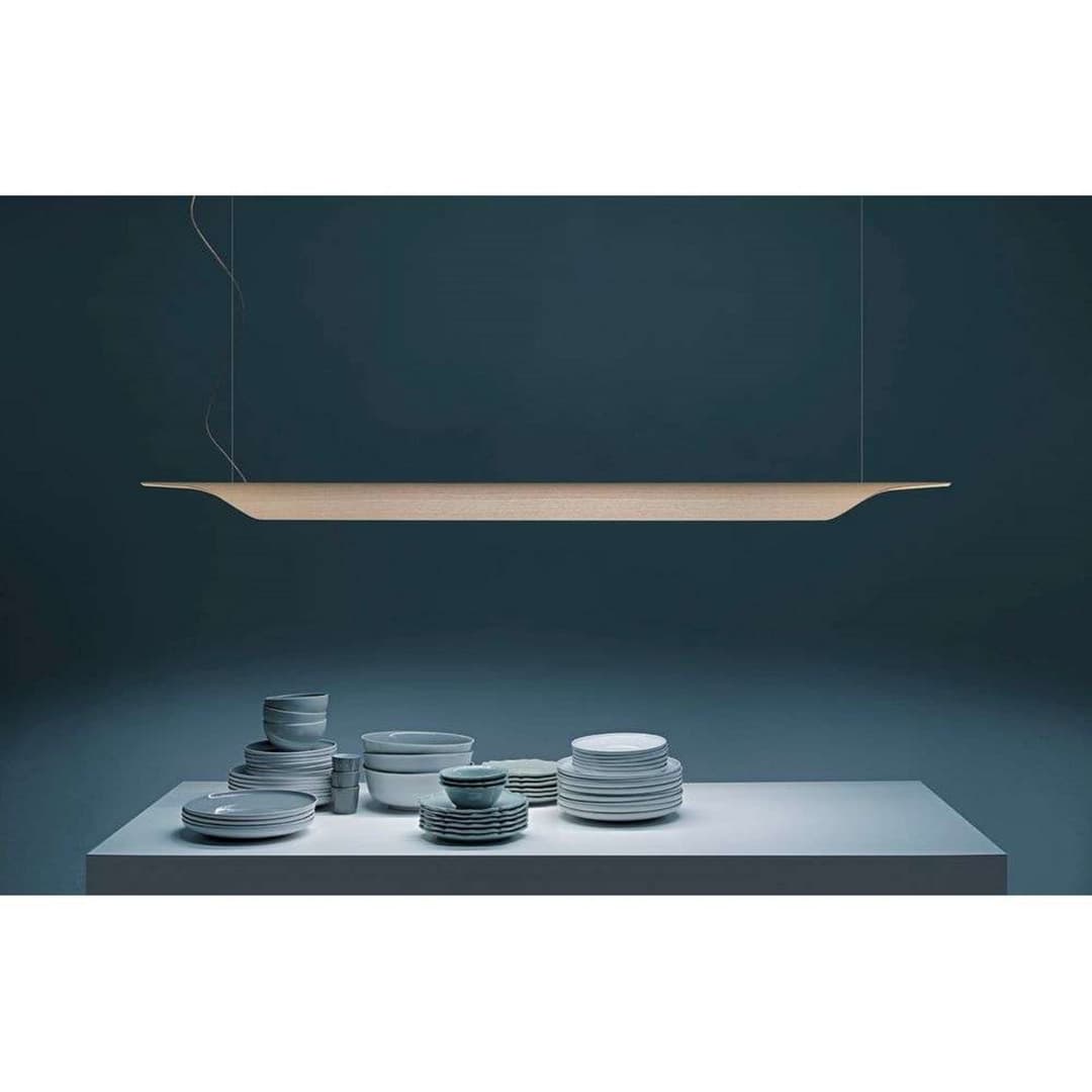 Troag Media LED Pendelleuchte My Light Natural - Foscarini - Esszimmer - Holz