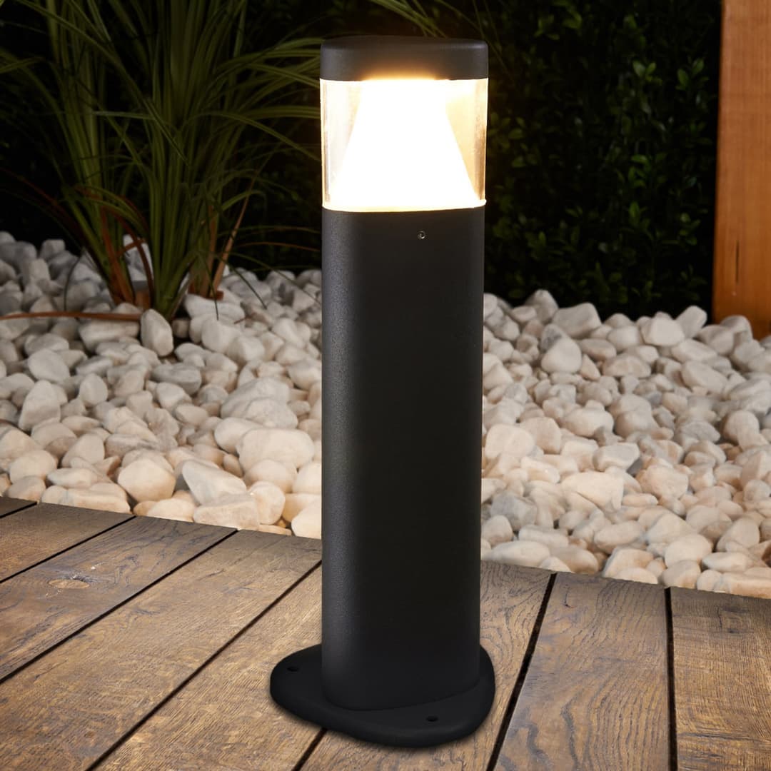 Milou LED Gartenleuchte H30 Dark Grey - Lucande - Terrasse - Modern - Metall - Einflammig