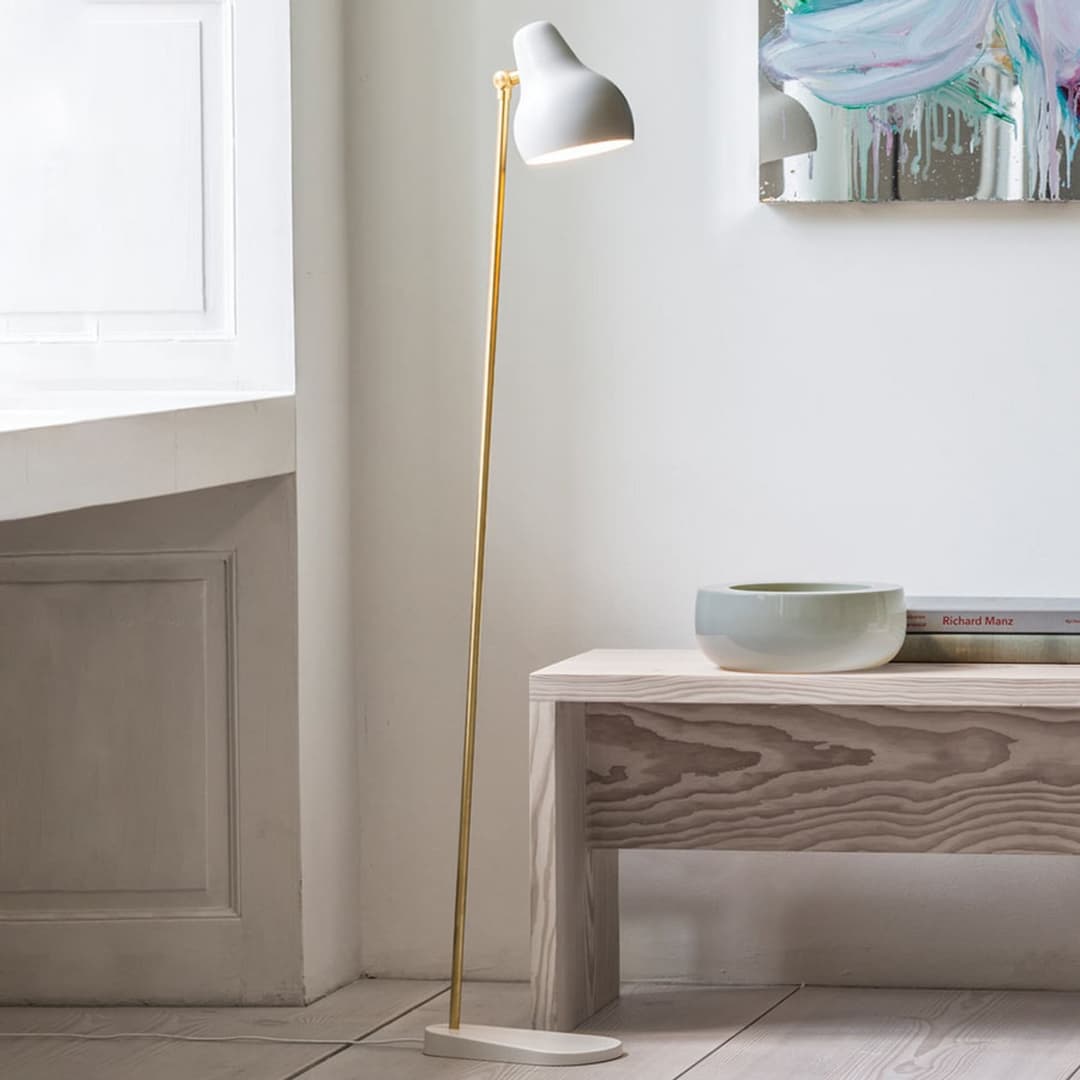 VL38 Stehleuchte White - Louis Poulsen - Wohnzimmer - Design - Metall - Einflammig