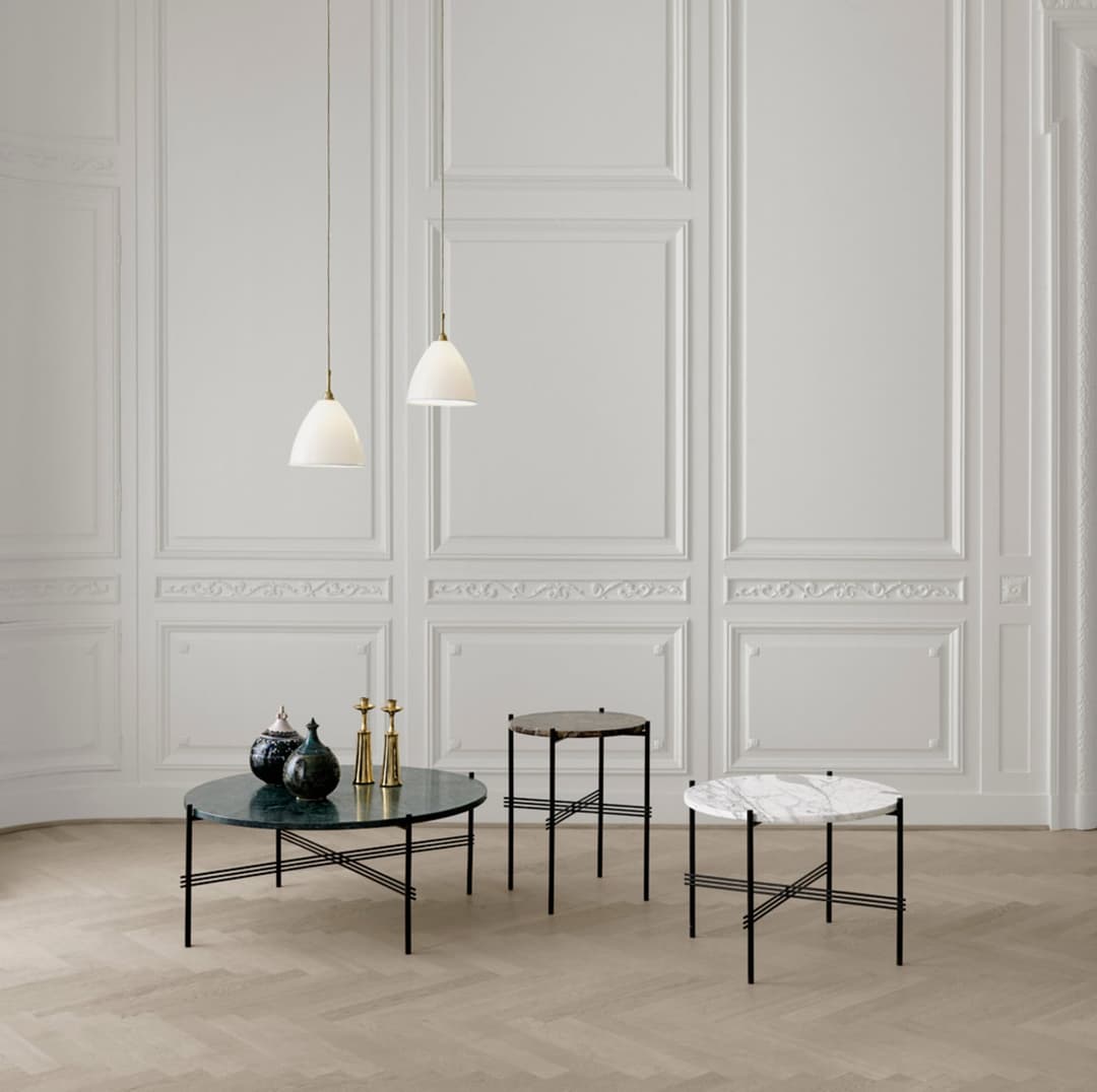 Bestlite BL9 Pendelleuchte Ø21 Chrom/Matt Weiß - GUBI - Wohnzimmer - Metall