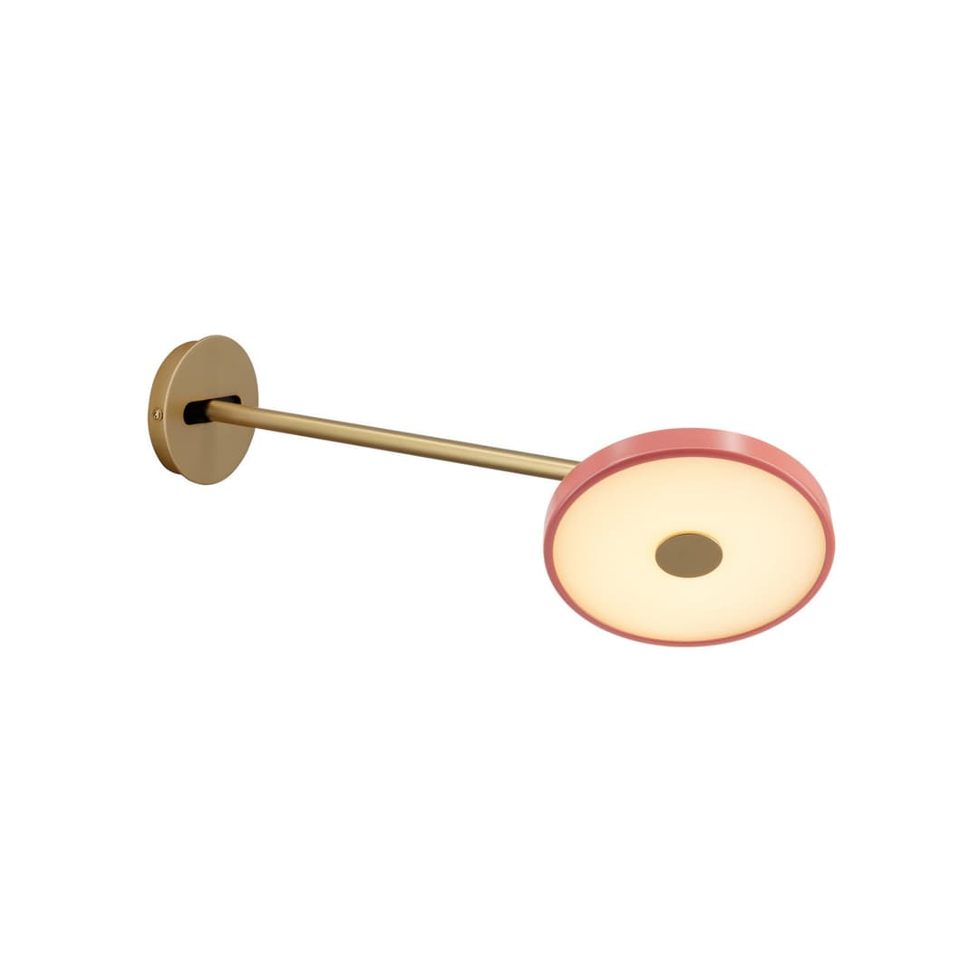 Asteria Long LED-Wandlampe, rosé/messing, Stecker - UMAGE - Wohnzimmer - Design - Metall - Einflammig