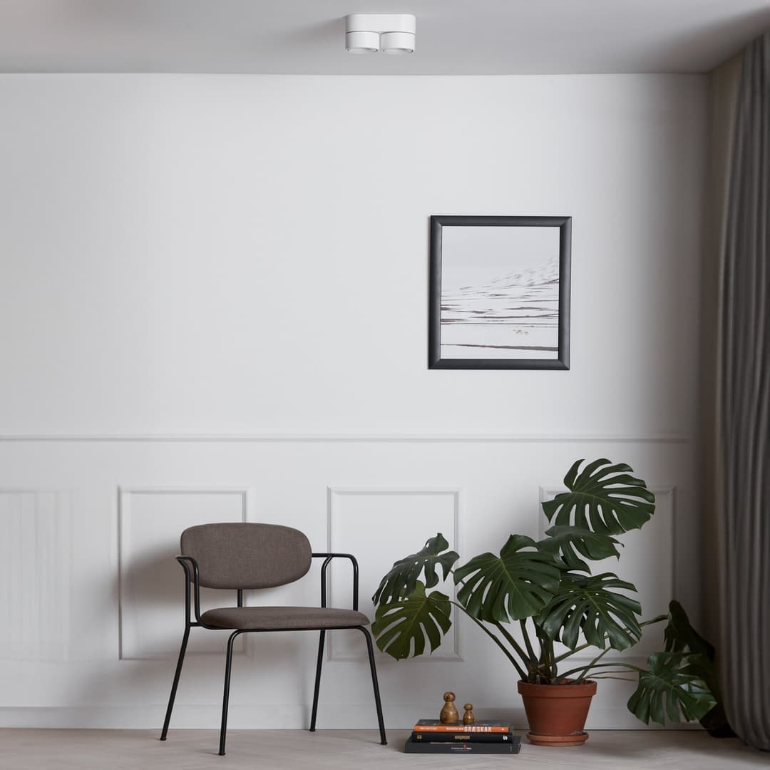 Aim Double Spot White - Loom Design - Wohnzimmer - Modern - Metall - Rund