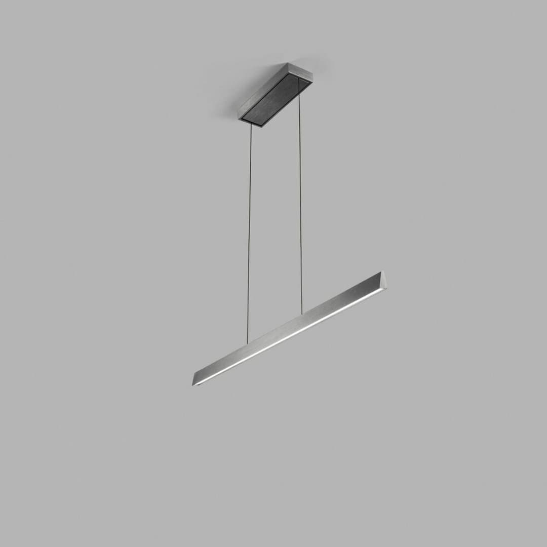 Edge Linear S1000 Pendelleuchte Titanium - LIGHT-POINT - Wohnzimmer - Design - Aluminium