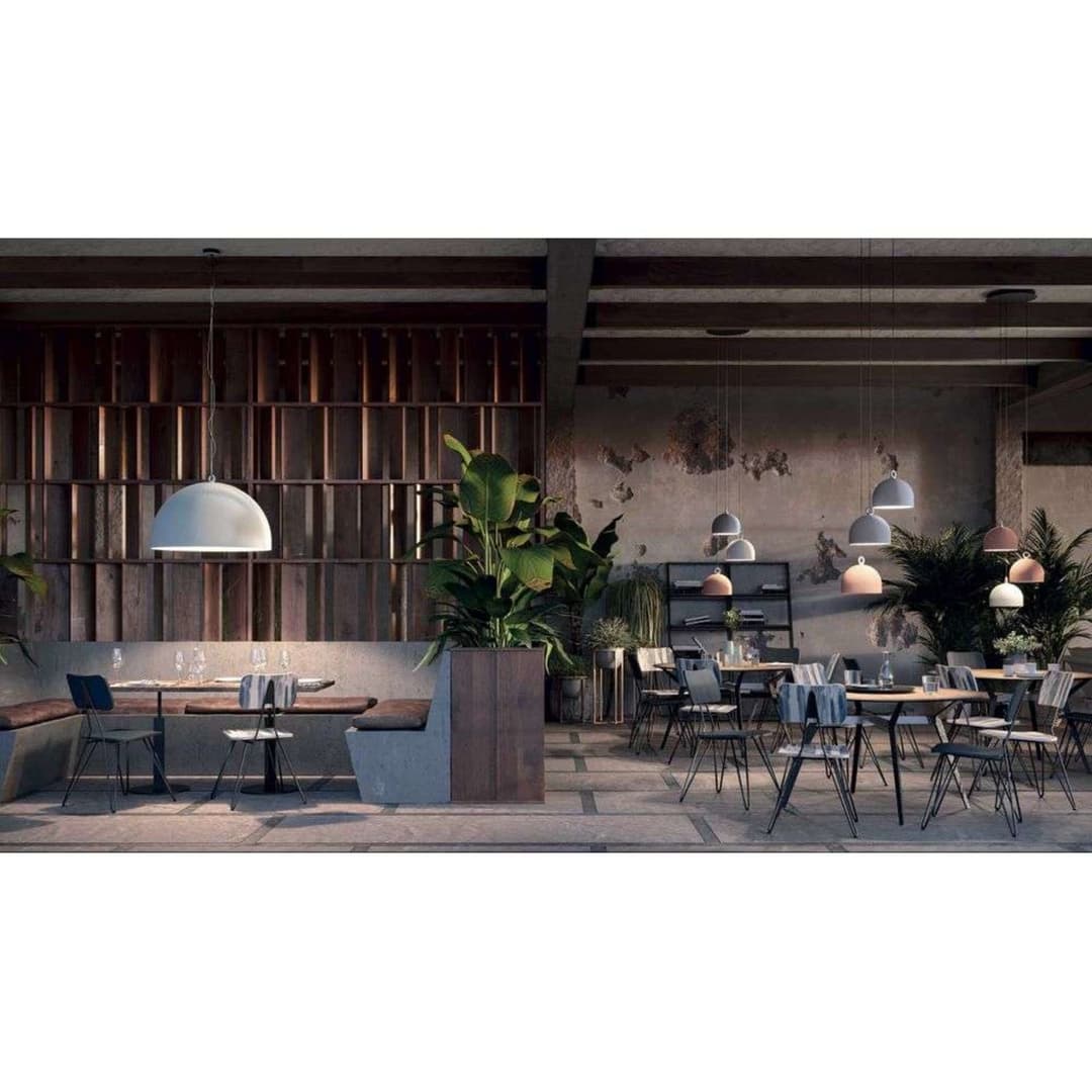 Urban Concrete Dome Hängelampe Ø60cm, grau - Diesel Living Diesel Living with Lodes - Esszimmer - Beton