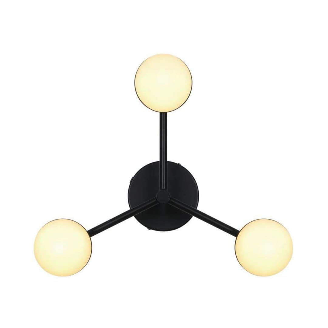 Contina Deckenleuchte Schwarz - Nordlux - Wohnzimmer - Skandinavisch - Metall - Mehrflammig