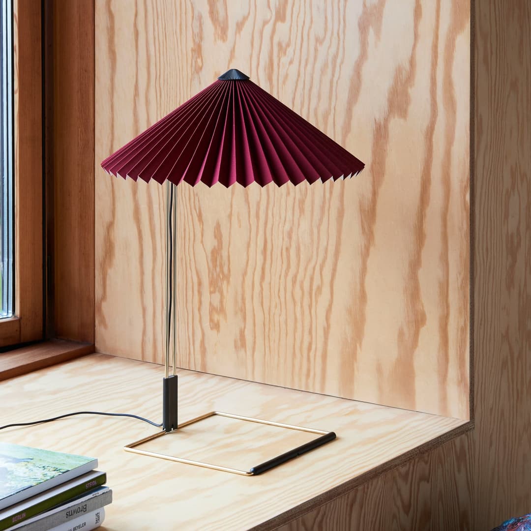 Matin Tischleuchte L Oxide Red - HAY Matin 380 - Wohnzimmer - Design - Metall - Mit Schirm