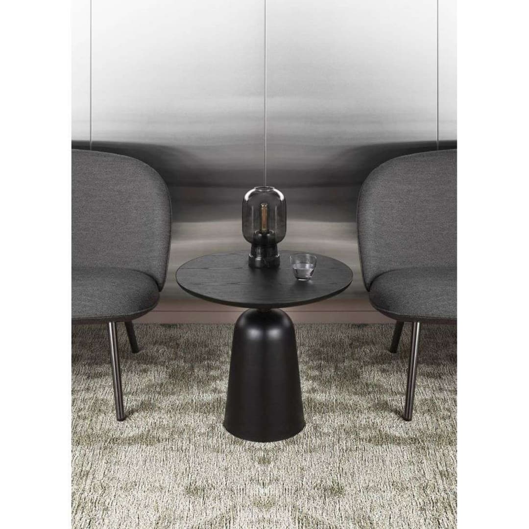 Amp Tischleuchte Rauch/Schwarz - Normann Copenhagen - Wohnzimmer - Glas