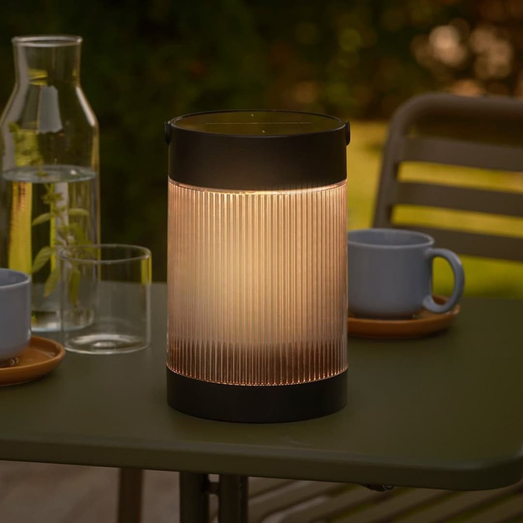 Coupar Solar Portable Tischleuchte Schwarz - Nordlux - Terrasse - Kunststoff - Einflammig