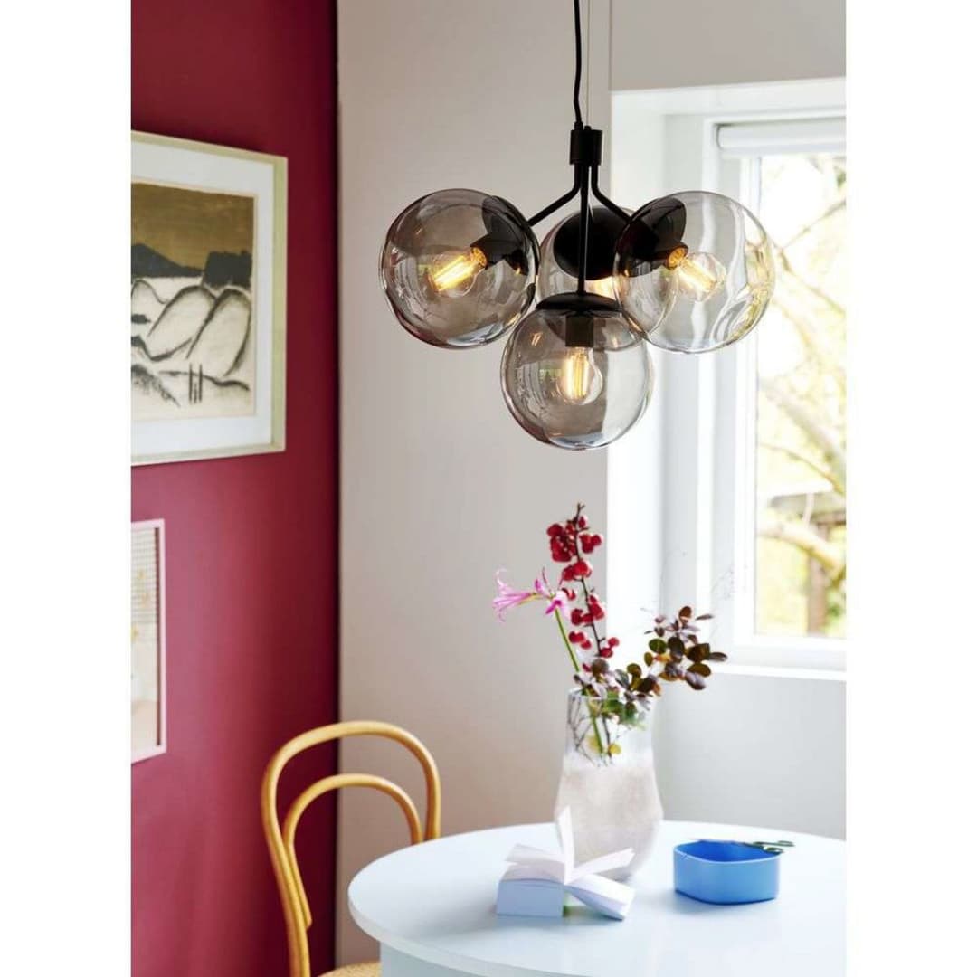 Ivona 4 Pendelleuchte Black - Nordlux - Esszimmer - Metall