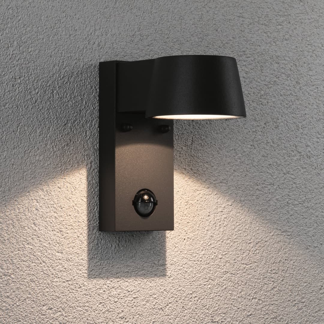 Capea Außenwandleuchte m/Sensor Alu/Anthrazit - Paulmann - Modern - Metall - Einflammig