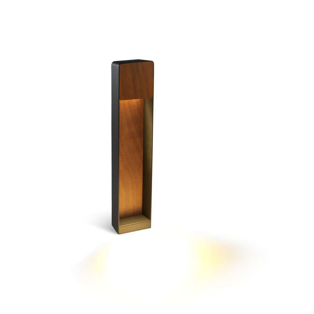 Lab B60 Pollerleuchte Graphite Grey/Rust Texture - Marset - Metall