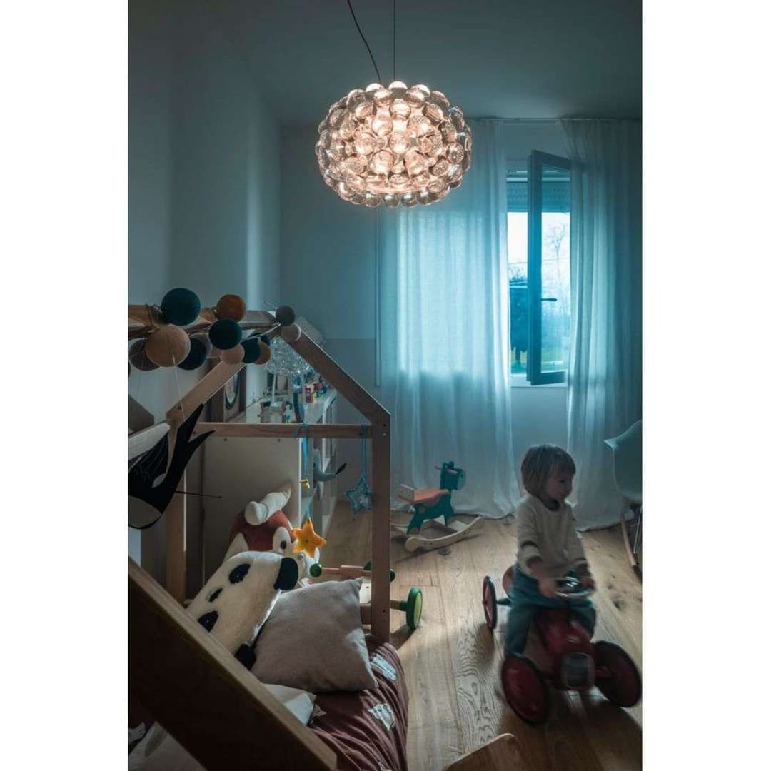 Caboche Plus Piccola LED-Pendellampe, klar - Foscarini - Esszimmer - Glas