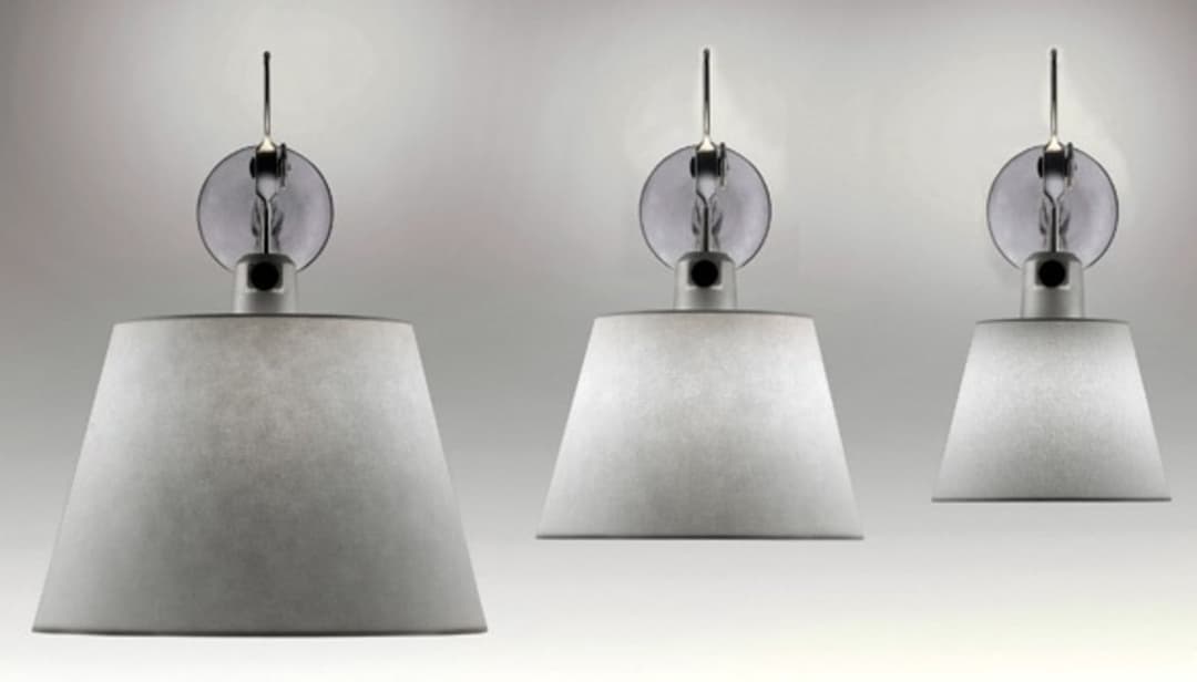 Tolomeo Parete Diffusore Wandlampe, grau, Ø 24 cm - Artemide - Wohnzimmer - Aluminium