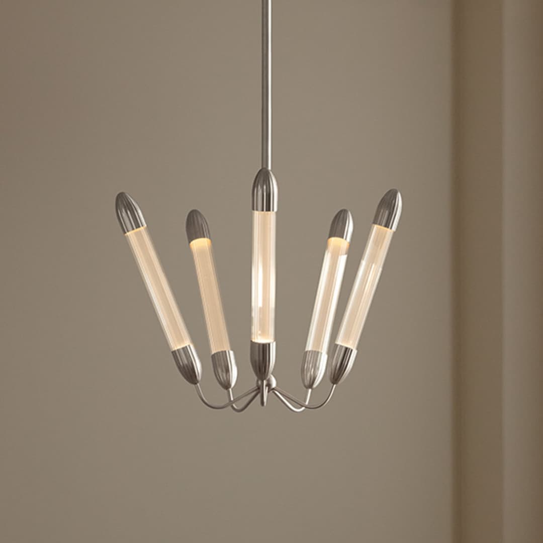 Lemon Squeeze Deckenleuchte Short Plated Steel - UMAGE - Esszimmer - Design - Metall - Mehrflammig