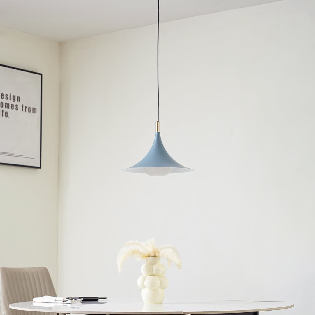 Jarl Pendelleuchte Blau - Lindby - Esszimmer - Modern - Metall - Einflammig