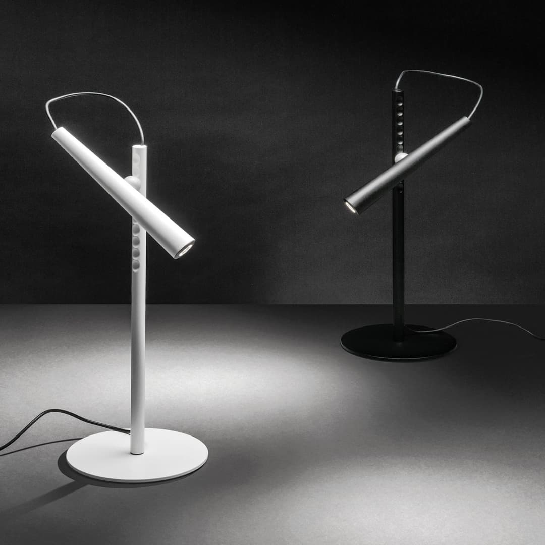 Magneto Tischleuchte Weiß - Foscarini - Wohnzimmer - Design - Metall