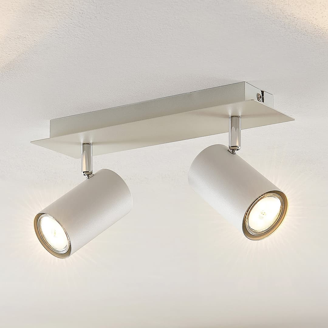 Joffrey 2 Deckenleuchte White - Lindby - Wohnzimmer - Modern - Metall - Mehrflammig