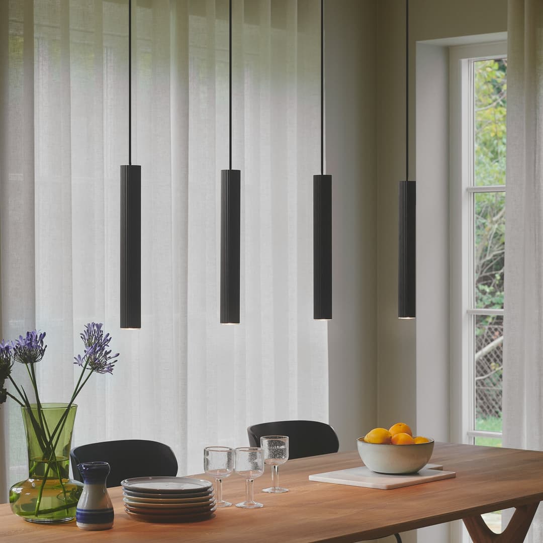 Vico 4-Rail Pendelleuchte Black - Nordlux - Esszimmer - Aluminium - Mehrflammig