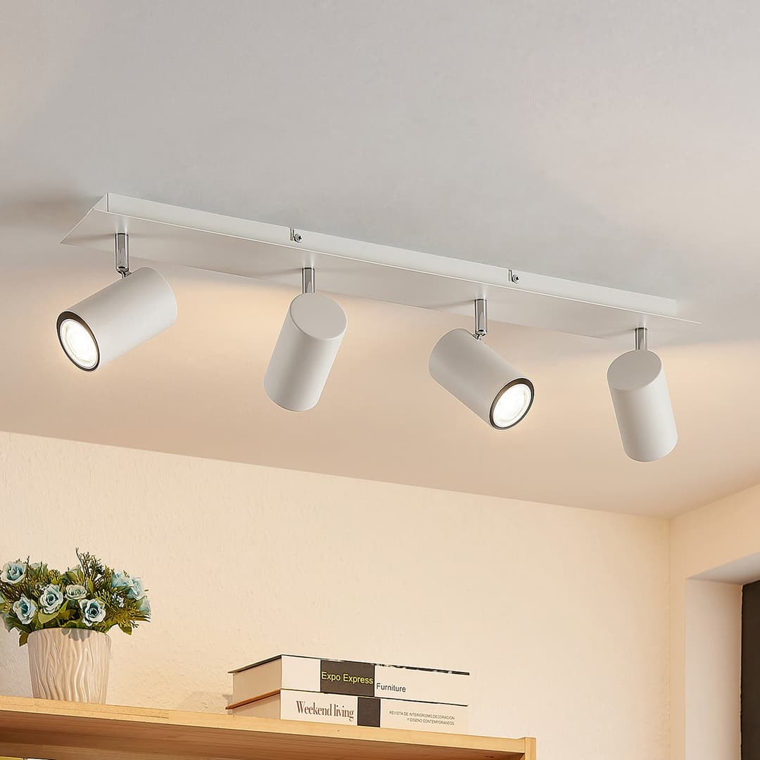 Joffrey 4 Deckenleuchte L70 White - Lindby - Wohnzimmer - Modern - Metall - Mehrflammig