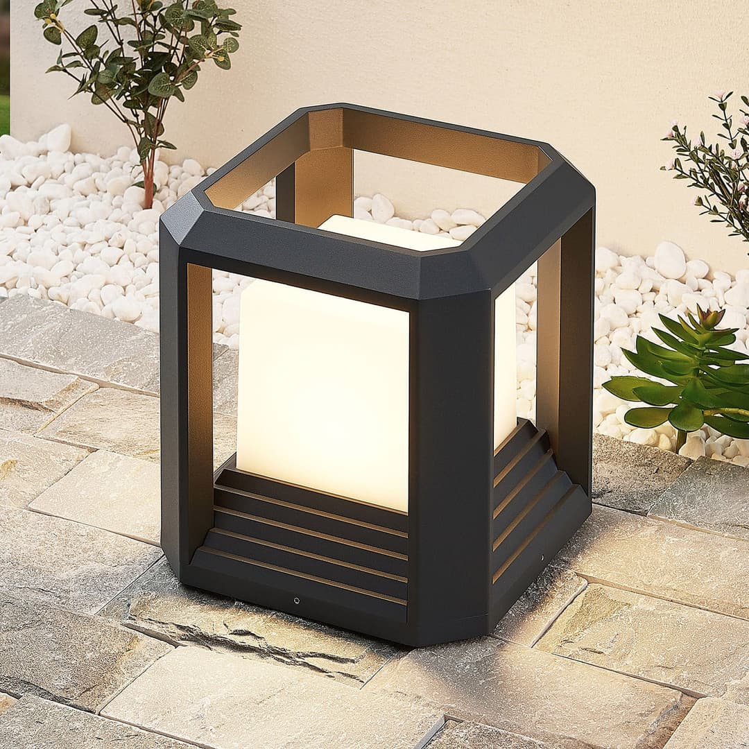 Serenella LED Gartenleuchte Anthracite - Lucande - Terrasse - Modern - Metall - Einflammig