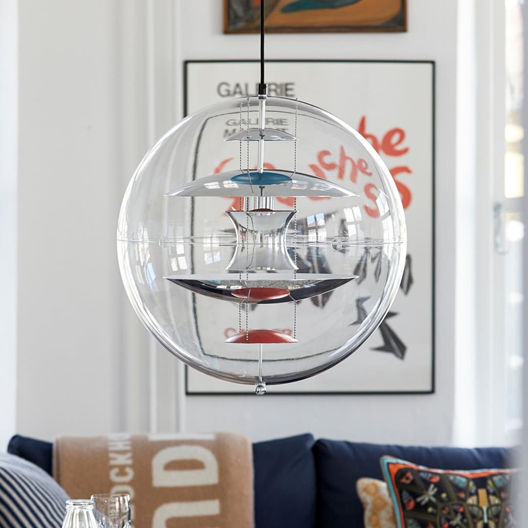 VP Globe 40 Alu Pendelleuchte - Verpan - Wohnzimmer - Design - Kunststoff - Einflammig