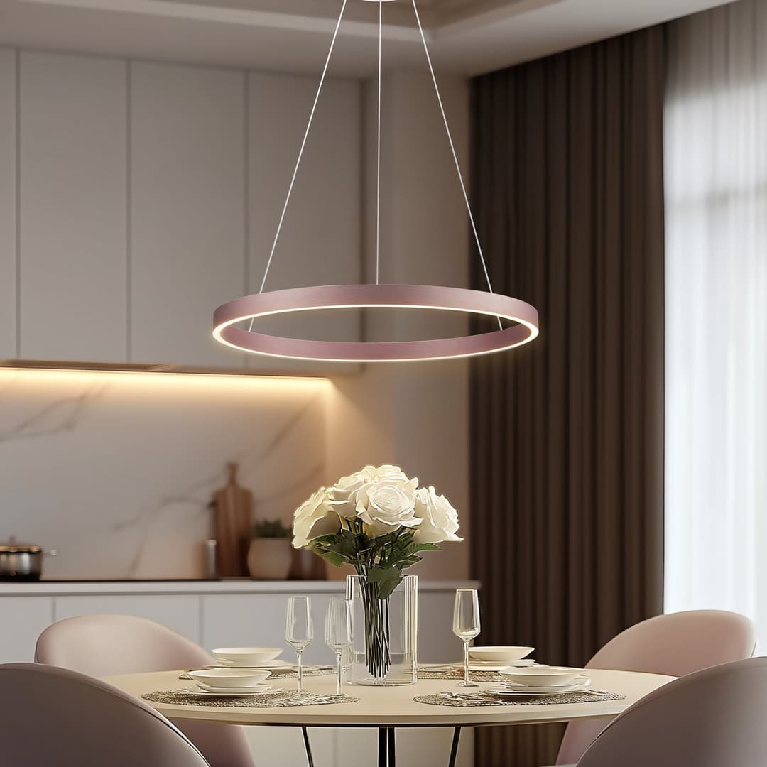 Yonam 1 LED Smart Pendelleuchte Coffee - Lucande - Wohnzimmer - Modern - Aluminium - Einflammig