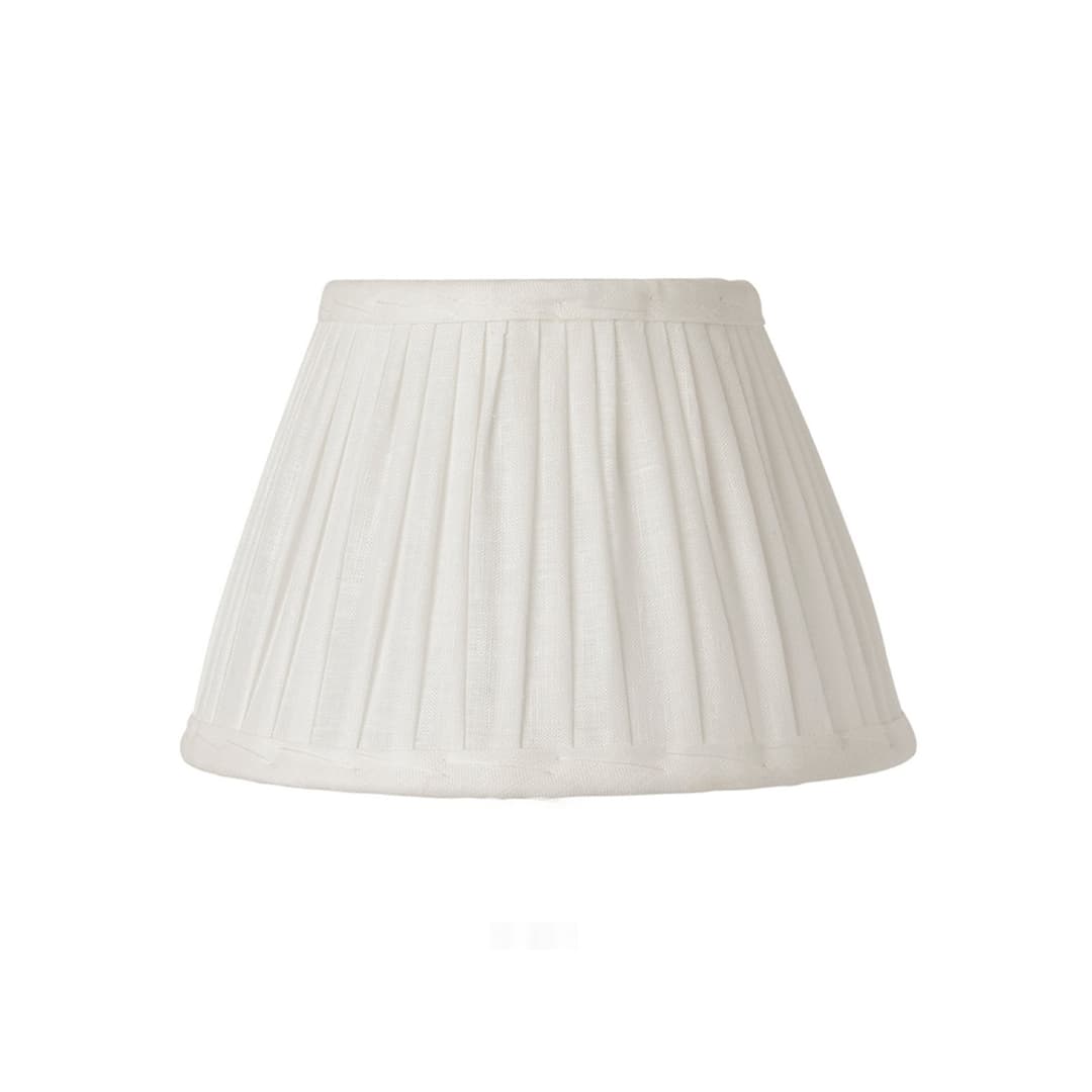 Ella Lampenschirm, weiß, Ø 20 cm, Leinen - Watt & Veke - Design - Stoff / Textil