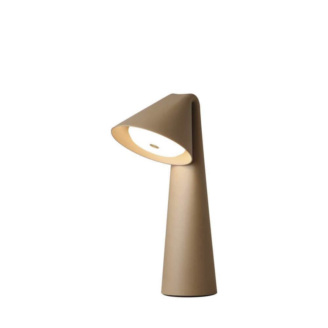 Ami tragbare LED-Akku-Tischleuchte Grau-Beige - FRANDSEN - Esszimmer - Modern - Kunststoff - Einflammig